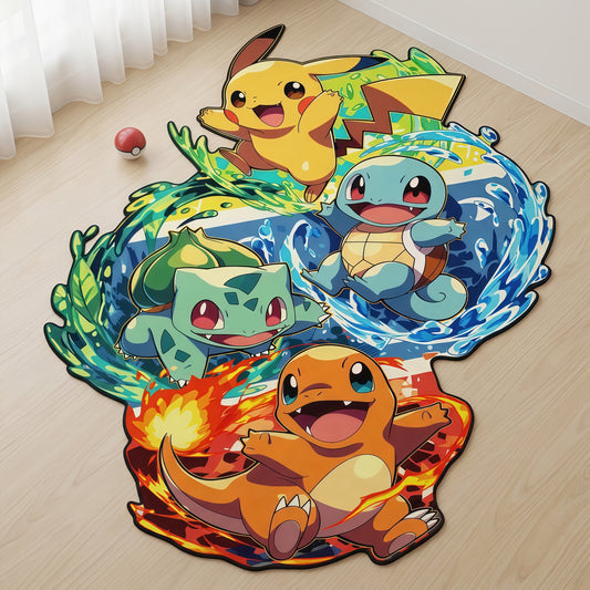 Pokemon Group Anime Rug