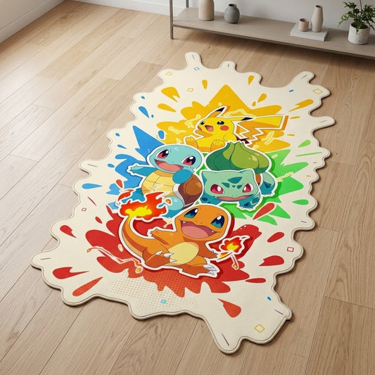 Pokemon Starters Shaped Rug