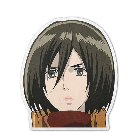 Mikasa Ackerman Shaped Rug Custom Attack On Titan