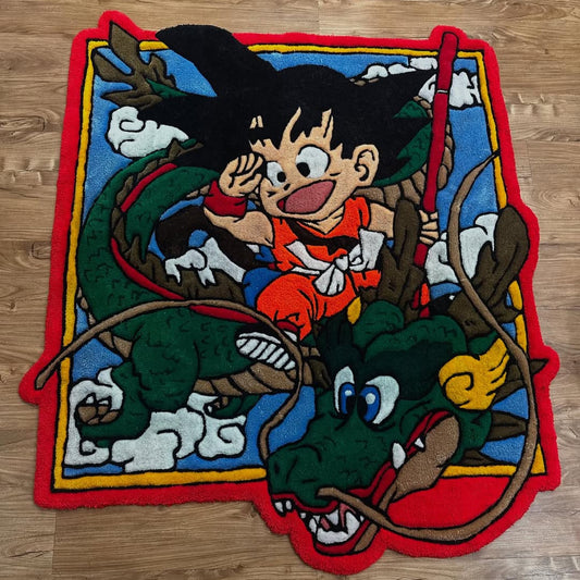 Dragon Ball Rug – Kid Goku Riding Shenron
