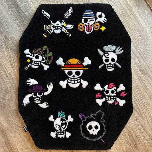 One Piece Jolly Roger Rug