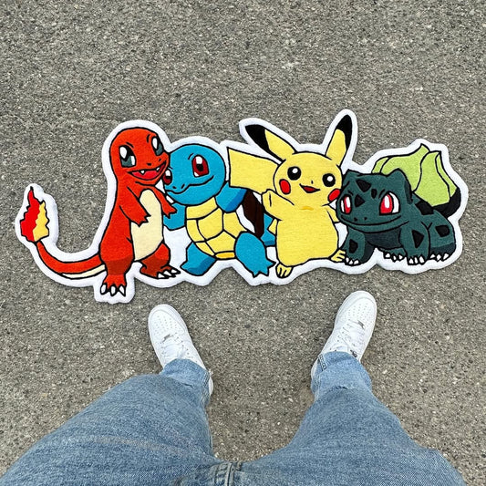Pokémon Starter Squad Tufted Rug