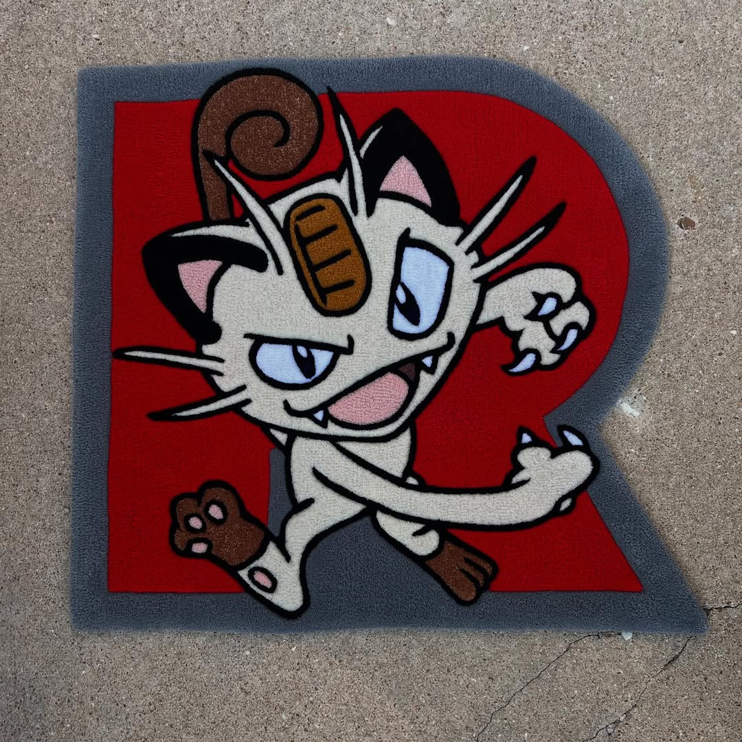 Team Rocket Pokemon Rug Team Rocket Meowth Rug – otakurug