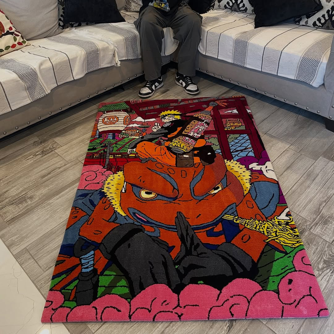 Naruto Rug – Naruto & Bunta Design