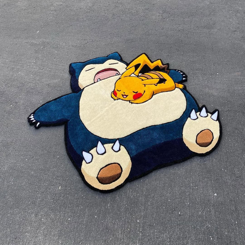 Snorlax and Pikachu Rug – otakurug