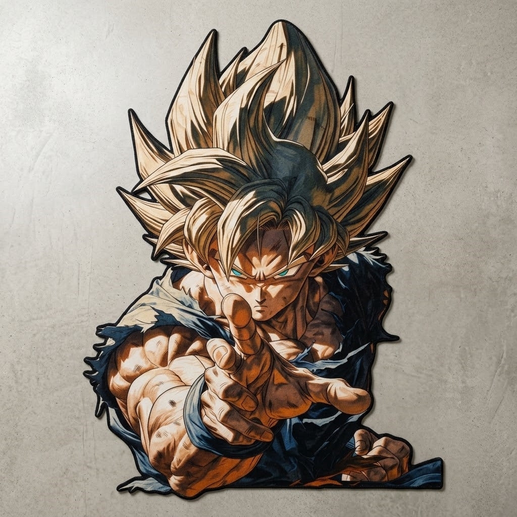 Super Saiyan Goku Portrait Rug