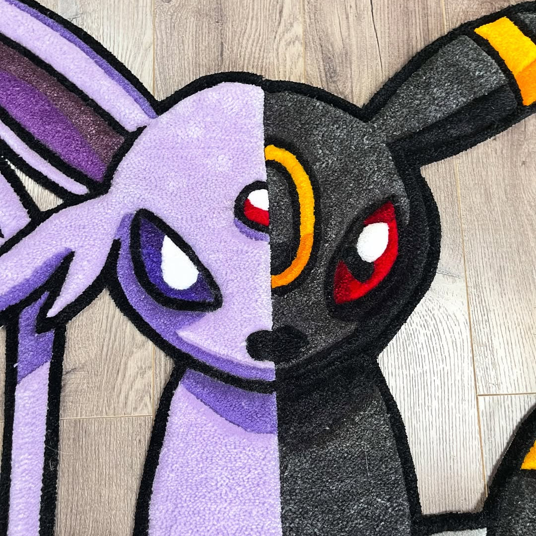 Umbreon & Espeon split rug