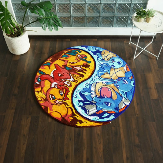 Pokémon Water vs Fire Battle Rug