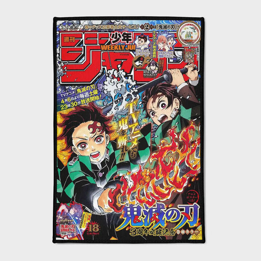 Tanjiro Jump Cover Rug