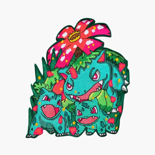 Pokémon Grass Squad Irregular Shaped Rug