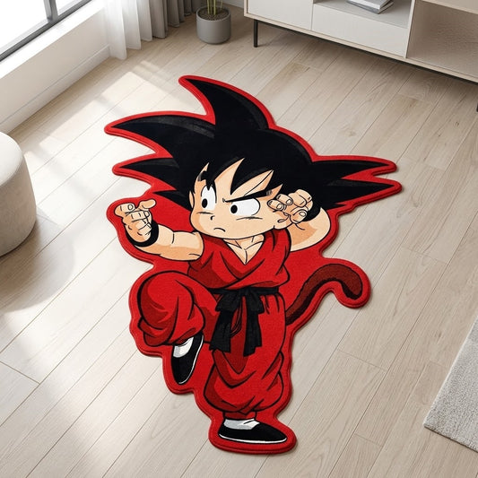 Kid Goku Fighting Pose Rug